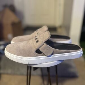Rebecca Minkoff Beige Suede Slippers